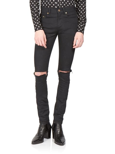 ysl heans|saint laurent distressed jeans.